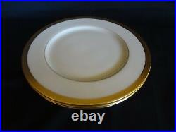 Lenox China Lowell Set of 4 Dinner Plates Gold Back Stamp