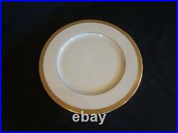 Lenox China Lowell Set of 4 Dinner Plates Gold Backstamp