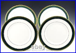 Lenox Classics Collection CLASSIC EDITION GREEN GOLD 10-7/8 DINNER PLATES Set 4