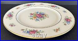 Lenox Dinner Plates 10 1/2 Lenox Rose J300 Set Of 6 Floral Bouquet Gold Rim