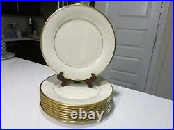 Lenox Eternal Gold Lot Of 9 Dinner Plates