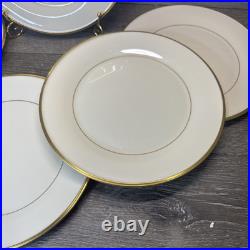 Lenox Eternal Ivory Gold Trim Dinner Plates 10.75 USAset Of 5