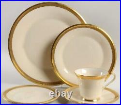 Lenox GOLD TRIM China ARISTOCRAT 5 piece place setting (see descor details)