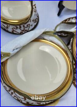 Lenox GOLD TRIM China ARISTOCRAT 5 piece place setting (see descor details)