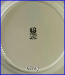 Lenox Glendale X-559 Dinner Plates 10.5 Sage Gold Detail MINT Vintage Lot Of 6