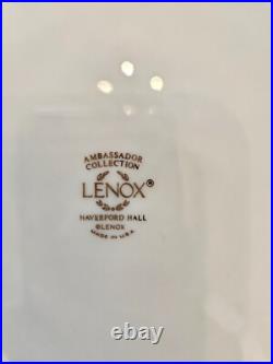 Lenox Haverford Hall Dinner & Salad Plates, Set/6, Pristine Condition Lenox Haverford Hall Dinner & Salad Plates, Set/6, Pristine Condition