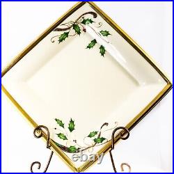 Lenox Holiday Plates Set of Two Holiday Nouveau Gold Plates