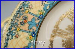 Lenox K396 Dinner Plates Autumn Variant Ovington's Gold Center 10 3/8-Set of 11