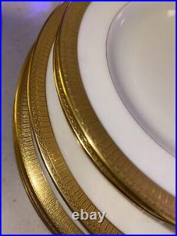 Lenox Marshall Field & Co. Countess design Plates. Set Of 20 Gold Rim