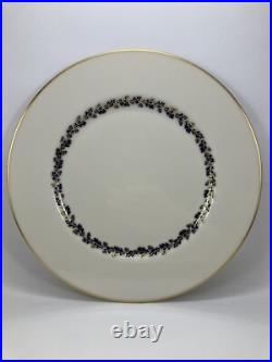 Lenox Shenandoah Blue Dinner Plates 10 3/8 Set of 8 Oak Leaves, Gold Trim Lenox Shenandoah Blue Dinner Plates 10 3/8 Set of 8 Oak Leaves, Gold Trim