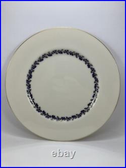 Lenox Shenandoah Blue Dinner Plates 10 3/8 Set of 8 Oak Leaves, Gold Trim Lenox Shenandoah Blue Dinner Plates 10 3/8 Set of 8 Oak Leaves, Gold Trim