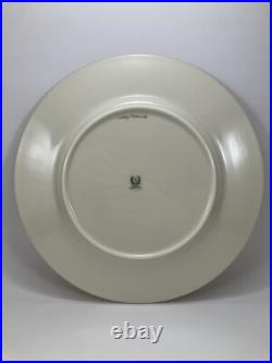 Lenox Shenandoah Blue Dinner Plates 10 3/8 Set of 8 Oak Leaves, Gold Trim Lenox Shenandoah Blue Dinner Plates 10 3/8 Set of 8 Oak Leaves, Gold Trim