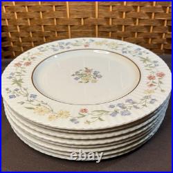 Lenox Spring Bouquet Dinner Plates Set of 8 USA Fine China Floral Gold 10 7/8 Lenox Spring Bouquet Dinner Plates Set of 8 USA Fine China Floral Gold 10 7/8
