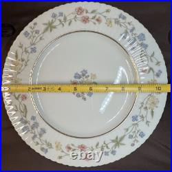 Lenox Spring Bouquet Dinner Plates Set of 8 USA Fine China Floral Gold 10 7/8 Lenox Spring Bouquet Dinner Plates Set of 8 USA Fine China Floral Gold 10 7/8