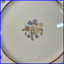 Lenox Spring Bouquet Dinner Plates Set of 8 USA Fine China Floral Gold 10 7/8 Lenox Spring Bouquet Dinner Plates Set of 8 USA Fine China Floral Gold 10 7/8