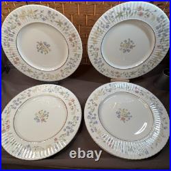 Lenox Spring Bouquet Dinner Plates Set of 8 USA Fine China Floral Gold 10 7/8 Lenox Spring Bouquet Dinner Plates Set of 8 USA Fine China Floral Gold 10 7/8