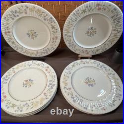 Lenox Spring Bouquet Dinner Plates Set of 8 USA Fine China Floral Gold 10 7/8 Lenox Spring Bouquet Dinner Plates Set of 8 USA Fine China Floral Gold 10 7/8