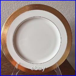 Lenox Westchester 10 1/2 Dinner Plates Gold Band Set Of 4