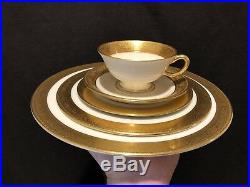Lenox Westchester 40 Piece 8 Place Settings Dinner Salad Bread Plate Cup Gold
