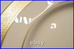 Lenox Westchester Dinner Plates Gold Encrusted- Set of 8 10 5/8-FREE USA SHIP