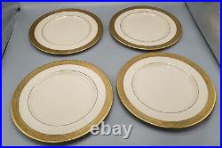 Lenox Westchester Dinner Plates Gold Encrusted- Set of 8 10 5/8-FREE USA SHIP