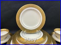 Lenox Westchester Gold Encrusted(Set Of 4)5 Piece Place SettingsUSA20 Pieces Lenox Westchester Gold Encrusted(Set Of 4)5 Piece Place SettingsUSA20 Pieces