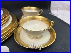 Lenox Westchester Gold Encrusted(Set Of 4)5 Piece Place SettingsUSA20 Pieces Lenox Westchester Gold Encrusted(Set Of 4)5 Piece Place SettingsUSA20 Pieces