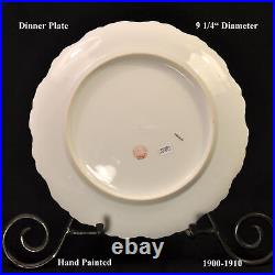 Limoges AKCD Dinner Plate Purple Pansies Gold Klingenberger & Dwenger 1900-1910