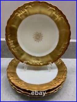 Limoges B. & H. France Encrusted Gold Medallion 4, 8 1/2', Dinner plates