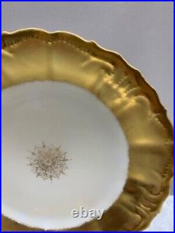 Limoges B. & H. France Encrusted Gold Medallion 4, 8 1/2', Dinner plates