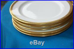 Limoges Elite Works Gold Encrusted 12 Dinner Plates, or Luncheon 9 5/8