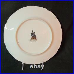Limoges French Dinner Plates Hand Painted Decoration 22K Gold Victorian Lot 3