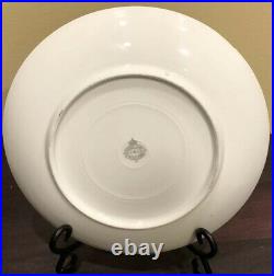 Limoges LRL Plate 1920's Hand Painted By Dufy Victorian Couple Gold Rim 9.5