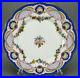 Limoges-Lerosey-Hand-Painted-Floral-Shells-Pink-Ribbon-Blue-Gold-9-3-4-Plate-D-01-lle