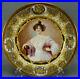 Limoges-Royal-Vienna-Style-Hand-Painted-Blue-Luster-Raised-Gold-Portrait-Plate-01-bpmc