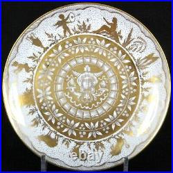 Limoges Service For 10 Featuring Le Tallec Hand-Painted Horoscope Plates, gilded