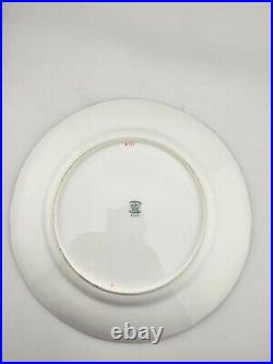 Lot Of 5 Antique Coalport 24k Gold White Dinner Plates England 8.5dia. C 1910