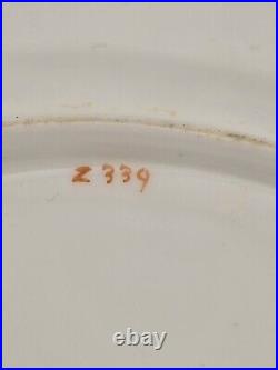 Lot Of 5 Antique Coalport 24k Gold White Dinner Plates England 8.5dia. C 1910