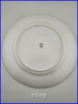 Lot Of 5 Antique Coalport 24k Gold White Dinner Plates England 8.5dia. C 1910