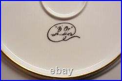 Lot Of 6 D'or Studios Dinner Plates 10.5gold Encrusted Never Used Free Us Ship