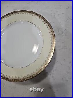 Lot Of 8 Gold Rimmed Dinner Plates Higgins and Seiter New York, Austria