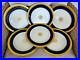 Lot-Of-8-Limoges-Jean-Pouyat-10-5-Dinner-Plates-Cobalt-Blue-Gold-Encrusted-Edge-01-yhs