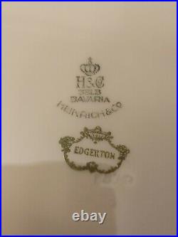 Lot of 4 Vintage H & Co Selb Bavaria Heinrich & Co Gold 11 Edgerton Plate