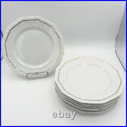 Lot of 7 ROSENTHAL Germany MARIA Gold Line Dinner Plates, 9