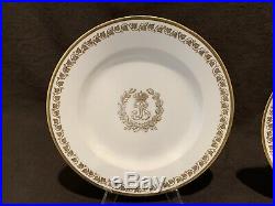 Louis Philippe Sevres Service Des Princes Dinner Plates Set of 3 9 Dia Gold