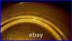 MINTON One Dinner/Service Plate FULL GILT GOLD ENCRUSTED Incrustation ENGLAND