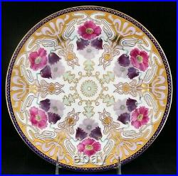 Magnificent Art Nouveau Royal CAULDON Gold Encrusted Dinner Cabinet Plate