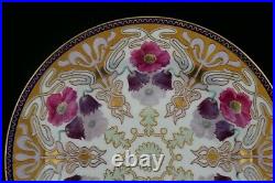 Magnificent Art Nouveau Royal CAULDON Gold Encrusted Dinner Cabinet Plate