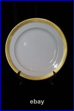 Mayer Restaurant Wear China Gold Wide Filigree Band 2 Inner Band 11 Dinner Plate