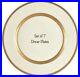 Mikasa-Antique-Lace-Dinner-Plate-s-Set-of-7-A5531-Ivory-Gold-10-7-8-EUC-01-yzh